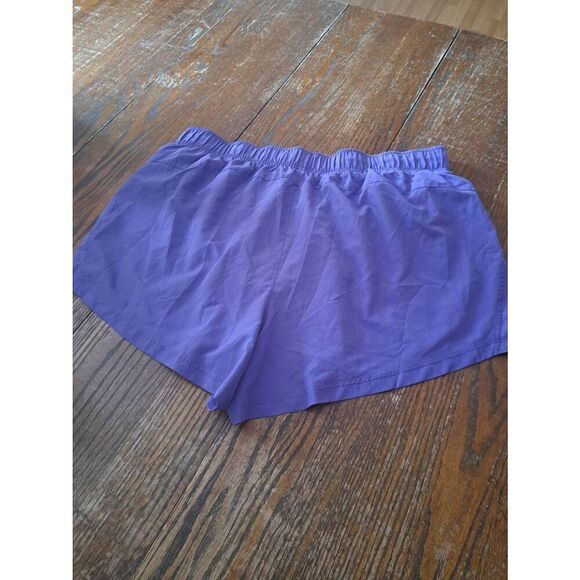 XXXL 22 Athletic Works Purple Running Elastic Waist Shorts Built in Under Shorts - Picture 2 of 2